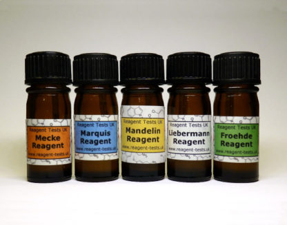 Cocaine & MDMA test kit bottles