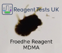 Reaction of the froehde reagent with MDMA